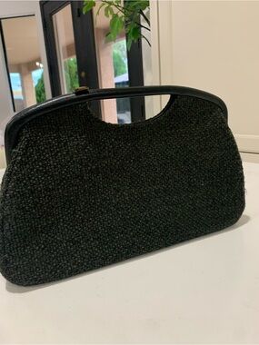 JR Jules Black Textured Top-Handle Women's Bag